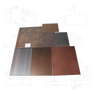 China Building For Coating Silver Glaze Texture Wood Thin Grain Embossing Ceiling Wood Grain Aluminum Carved Wood Plate for sale