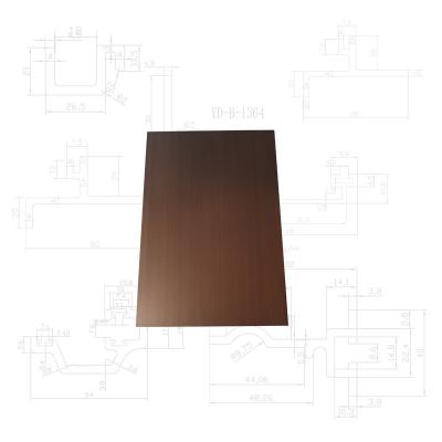 China Relief Wood Grain Build Color Coated Film Aluminum Zinc Blue Wave Aluminum Plate Anodized Powder Coating Wood Grain Aluminum Plate for sale