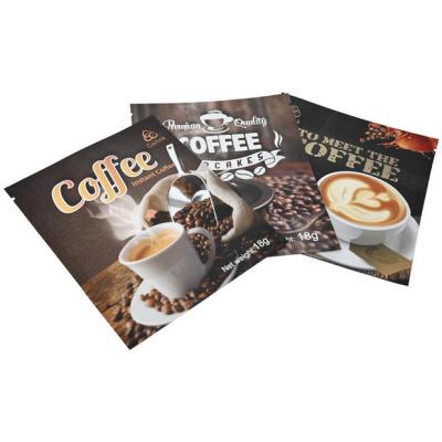 China Free Sample Moisture Proof Custom Digital Printing Food Grade Laminated Mini 3 Foil Seal Small Size Side Pockets For Coffee Tea With Teardrop for sale