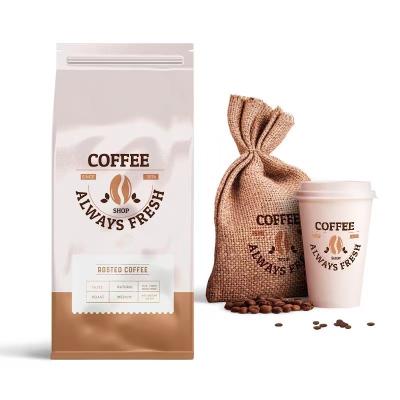 China High Quality Coffee Bean Aluminum Foil Coffee Package Bag Customized Large Size Small Size Digital Printing Ziplock Pocket Moisture Proof With Valve for sale