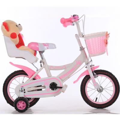 China New Steel Kids Bike Rear Rack Has Teddy Bears Kids Bike Popular Bike For Kids Ages 3-8 for sale