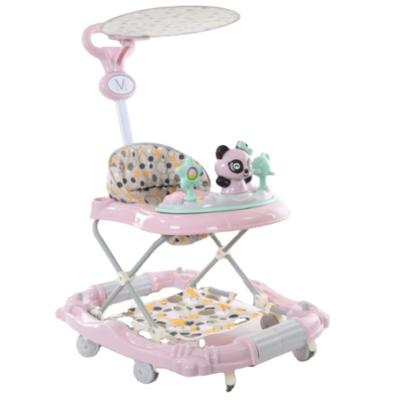 China 6Month - 3Years material is poly pp - propylene baby walker baby carriage with cushion of pure underturned fabric and shade for sale