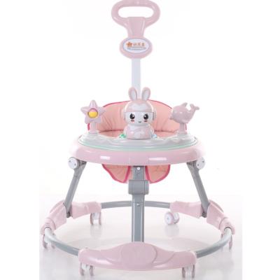 China 6Month - 3Years Baby Product Walking Toys Walker With Six Wheels 360 Wheel Universal EVA PP Material Baby Walker With Pusher for sale