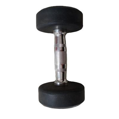 China Factory direct sales gym durable standard household round rubber dumbbell bag rubber dumbbell for sale