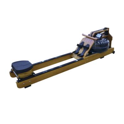 China Modern Commercial Gym Fitness Wooden Water Rowing Rower Machine for sale