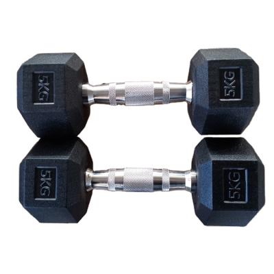 China Natural Quality and Quantity Surely Durable Hex Dumbbells Bewitch Rubber Hex Dumbbells Set for sale