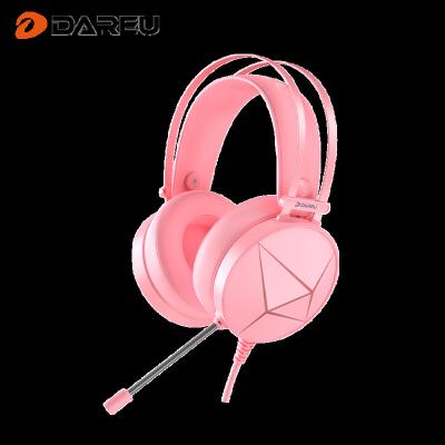 China Over Ear Dareu 2021 Wholesale Good Quality Gaming Headset Cable Earphone For Computer RGB Back Light Earphone for sale