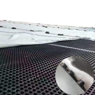 Cina Drainage di fondazione fatta facile HDPE Plastic Dimple Waterproofing Board con Geotextile in vendita