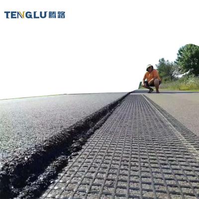 China Industrial Fiberglass Geogrid for Soil Stabilization 100% Material 100KN 150KN 1-6m for sale