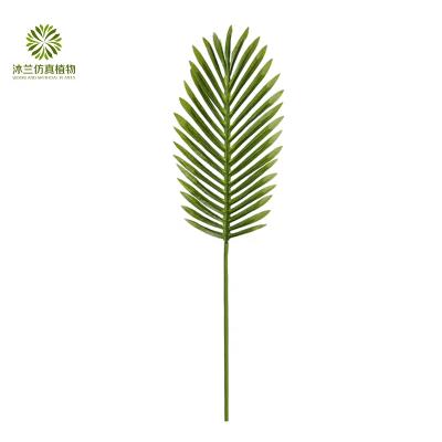 China Artificial Decoration 58cm Leaves Feather Palm Leaves Wholesale Factory Direct Supply For Garden Decoration for sale