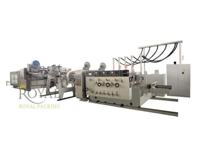 China Paper Flexo Printing Machine And Die Cutting Machine Folder Gluer Line For Carton Box for sale