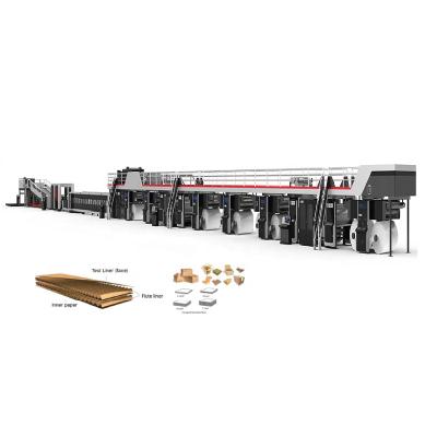 China Best Selling Corrugated Food Cardboard Making Machine For Cardboard for sale