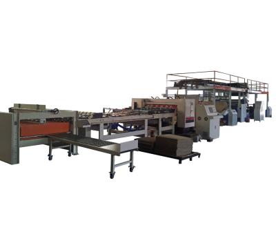 China MJSGL-4 Wooden 2 Layer Corrugated Cardboard Production Line for sale