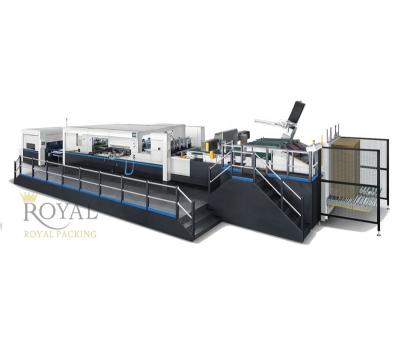 China Garment Shops Automatic Tray Die Cutting Machine With Stripping Die Cutting Machine And And Pre-Feeder for sale