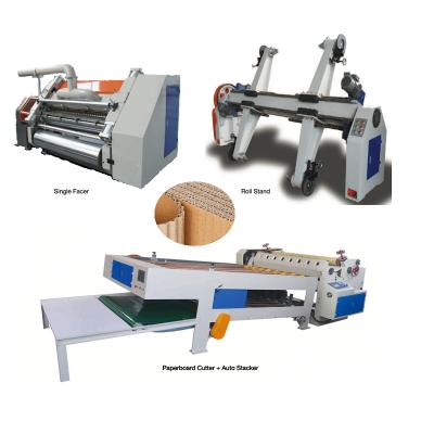 China 2 Ply Single Facer Fingerless Type Food Corrugated Cardboard Box Making Machine for sale