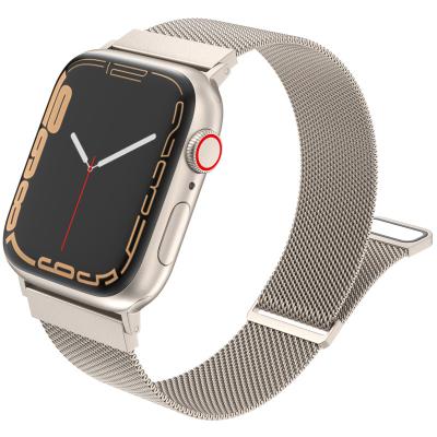 China High Quality Magnetic Stainless Steel Strap Apple Milanese Watch Band For Iwatch 38 40 41 42 44 45mm for sale