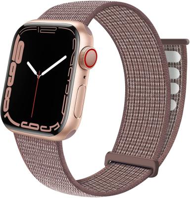 China Lightweight Strap For Iwatch Series 6/5/4/3/2/1.38mm 40mm 42mm 44mm Fashion Sports Watch Band Nylon Braided Strap For Apple Watch for sale