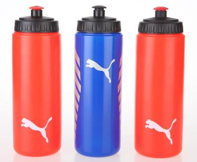 China Sustainable Hot Selling PE 750ml Sport Squeeze Water Bottle With Pull Top Silicon Sipper for sale