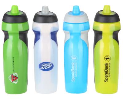 China Customized Viable Stock Plastic Squeeze Sports Bottle With Air Valve Lid Bike Drininking Water Bottle for sale