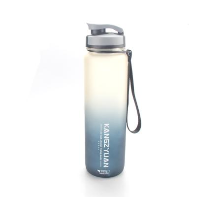 China Direct Portable Amber Color Tritan Plastic Water Bottle Eco - Friendly Sustainable Drinks With Special Lid for sale