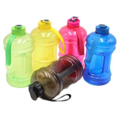 China Amazon Hot Sale 2.2L Sustainable Half Gallon Gym Customized Sleeve Bodybuilding BPA Free Large Sports Water Bottle With Case for sale