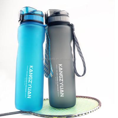 China 2020 Times Viable Marker 34oz 1L Bicycle Product Leakproof Tritan Sport Frosted Plastic Water Bottle BPA Free for sale