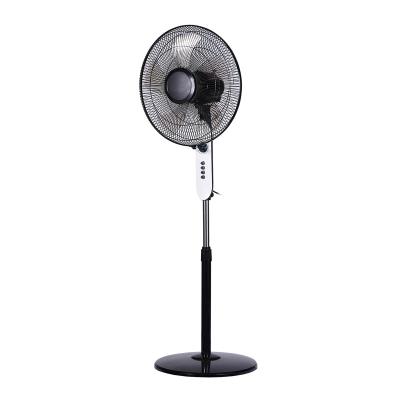 China China Manufacturer AC Operated Rechargeable 3 Wide Angle Horizontal Gear Cooling Swing Floor Standing Fan 16 Inch for sale