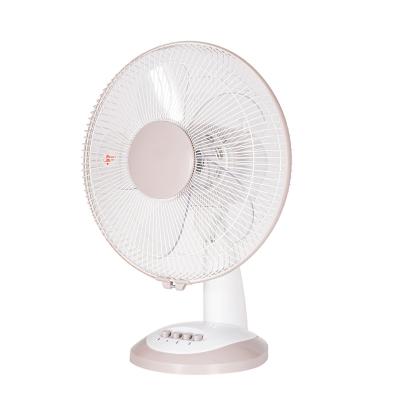 China Self Protection When Over 1 Year Warranty AC 220-240V Heated 12 Inch Portable Swing Table Fan With Three Speeds for sale