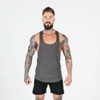 China Wholesale Custom Muscle QUICK DRY Custom Sport Shirts Gym Sleeveless Logo Gym Workout Tank Tops Logo Cotton Sports Running Vest For Men for sale