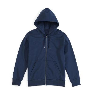 China Fashion Anti Shrink Zip Up Hoodies With Zippers Men Full Zip Hooded Sweatshirts With Hood Solid Color Zipper Custom Unisex Hoodie Sweatshirt for sale