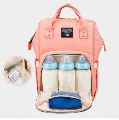 China Portable Zipper Large Capacity Mom Diaper Fashion Baby Backpack Cheap Custom Boy Diaper Bag for sale