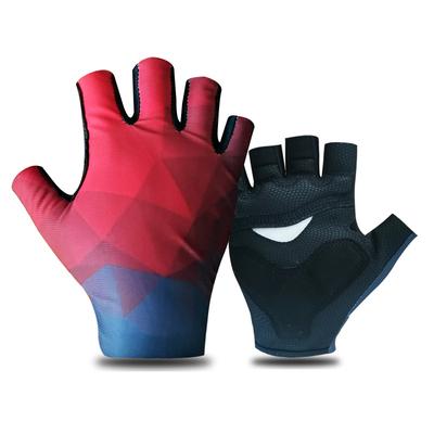 China Unisex Open Finger CyclingGloves Custom Bicycle Mittens for sale