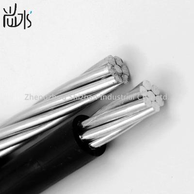 China Overhead AAC Phase Conductor,ACSR Neutral overhead insulated abc cable duplex 6AWG Setter, Shepherd, Retriever Aluminum wire abc cable for sale