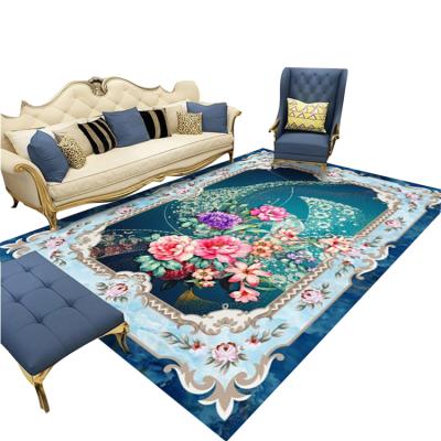 China Eco-friendly American Style Rectangle Shape Thicken Mats Rugs Carpets For Hotel Or Home Living Room for sale