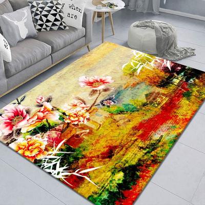 China Dustproof Fashion Anti-Slip Rug Comfort Wholesale Painted Mats And Rugs for sale