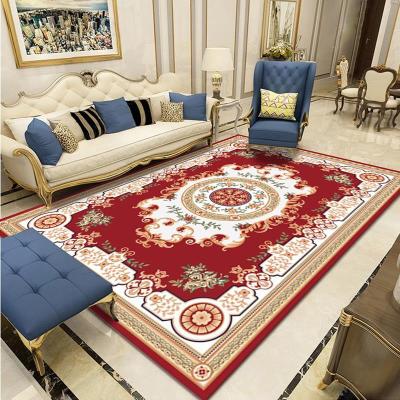 China Factory price high quality European style pattern dustproof carpet for living room for sale