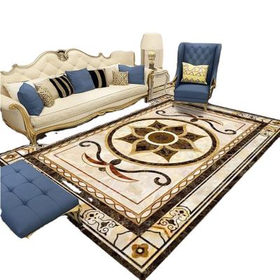 China washable 3d printing rug polyester european style printing rug for sale