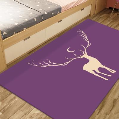 China China Pattern Dustproof Custom Modern Printed Non-slip Floor Mat For Bedroom for sale