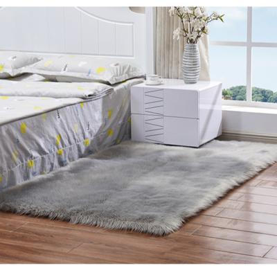 China Modern Soft Artificial Sheepskin Blankets Fur Floor Mats Faux Wool Carpets For Living Room Carpet for sale