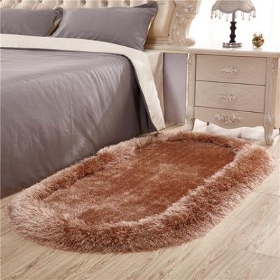 China Modern High Quality Silk Loop Pile Upholster Non Slip Fluffy Fur Floor Carpet for sale