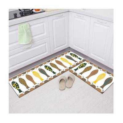 China Waterproof Custom Design Non Slip Comfort Floor Mat Easy Wash Kitchen Door Mat for sale