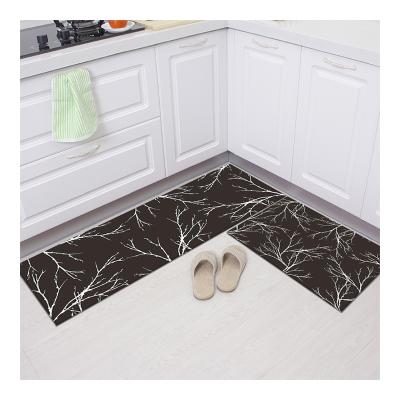 China Waterproof Anti-slip Anti-fatigue Custom Size Printing Durable Indoor Rectangle Kitchen Mats for sale