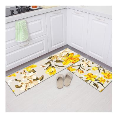 China Wholesale Waterproof Mat For Kitchen Printed Washable Water Absorbent Non Slip for sale