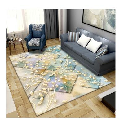 China Wholesale Non Slip Modern Water Absorbent Washable Abstract Printed Rug for sale