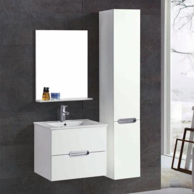 China Fame Factory Simple Design Modern Wash Basin Bathroom Vanity Units With Side Cabinet for sale