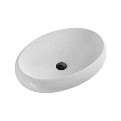 China Modern Design Oval Washroom Hand Wash Basin Top Modern Art Basin Sink Ceramic For Bathroom Vanity for sale