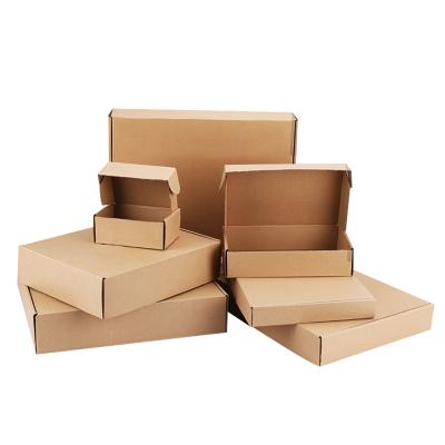 China Durable Folding Cardboard Rectangle Mail Corrugated Kraft Paper Wedding Mini Airplane Package Box for sale