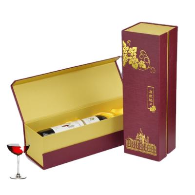 China Widely Used Wholesale Foam Shock Absorption Cardboard Boxes For Gift Packing Red Wine Packaging Box for sale