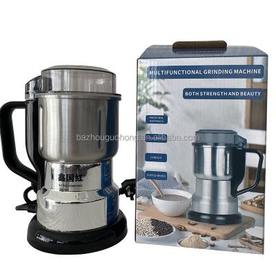 China EU/UK Household Small Appliances Plug In 300 Watt Multifunctional Coffee Grain Mini Stainless Steel Electric Coffee Grinder Grinder for sale