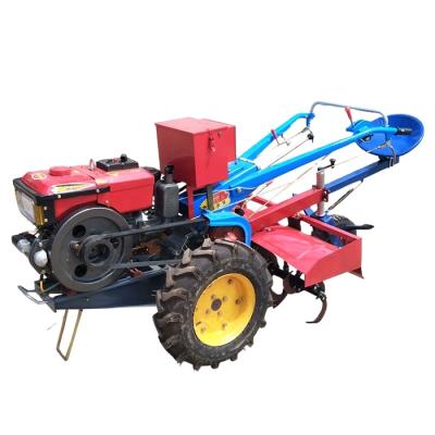 Китай multipurpose farmer simple portable bangladesh pto maize harvest ridger hand control plough walking rotary tractor agria продается